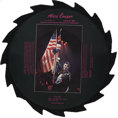 Alice Cooper Interview shaped picture disc (picture disc vinyl record) UK COOSHIN390221