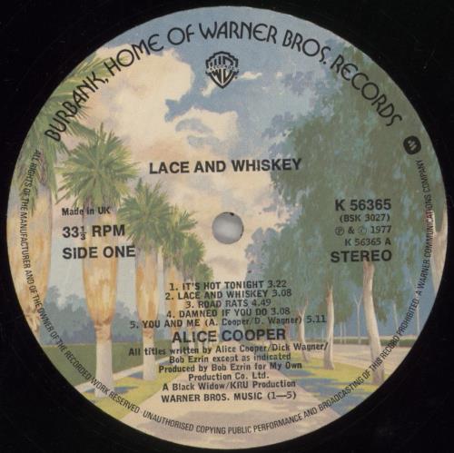 Alice Cooper Lace And Whiskey vinyl LP album (LP record) UK COOLPLA392297