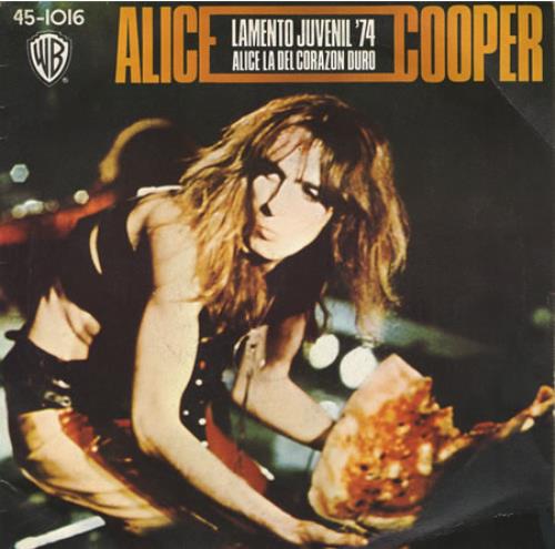 Alice Cooper Lamento Juvenil '74 7" vinyl single (7 inch record / 45) Spanish COO07LA390452