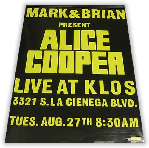 Alice Cooper Live At KLOS poster US COOPOLI403187