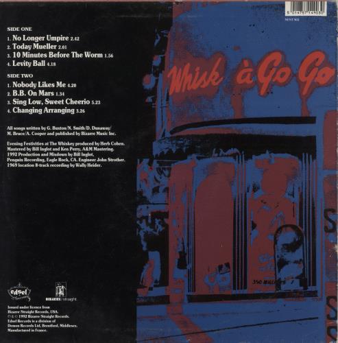 Alice Cooper Live At The Whiskey A-Go-Go 1969 - VG vinyl LP album (LP record) UK COOLPLI887115