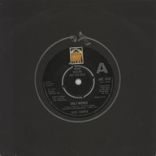 Alice Cooper Only Women 7" vinyl single (7 inch record / 45) UK COO07ON50927