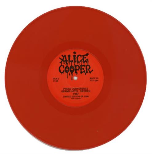 Alice Cooper Press Conference 10" vinyl single (10 inch record) UK COO10PR389532