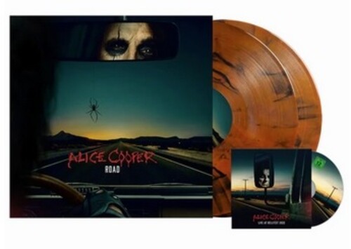 Alice Cooper Road - Indie Exclusive Orange Marbled Vinyl + DVD - Sealed 2-LP vinyl record set (Double LP Album) UK COO2LRO818585
