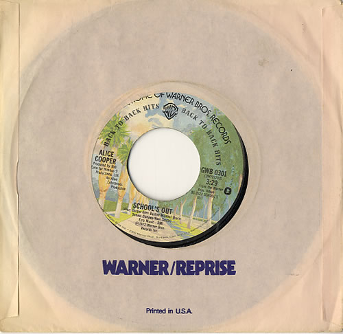 Alice Cooper School's Out / Elected 7" vinyl single (7 inch record / 45) US COO07SC302977