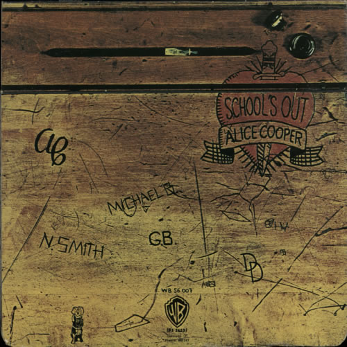 Alice Cooper School's Out - 1980s + Desk Sleeve vinyl LP album (LP record) German COOLPSC601859