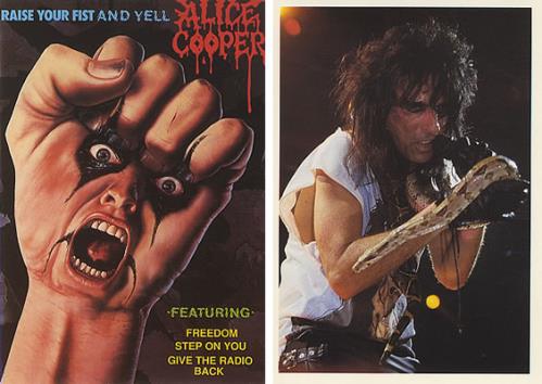 Alice Cooper Set Of 3 Postcards handbill UK COOHBSE401412