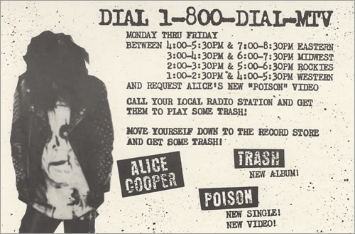 Alice Cooper Set Of 4 Flyers handbill US COOHBSE401804