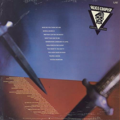 Alice Cooper Special Forces - shrink vinyl LP album (LP record) UK COOLPSP828241
