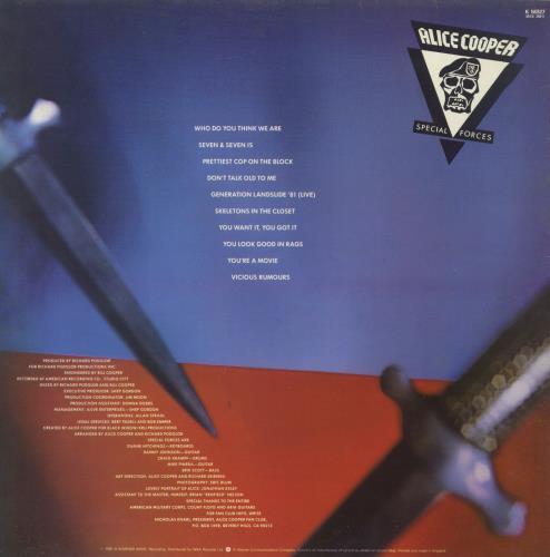 Alice Cooper Special Forces vinyl LP album (LP record) UK COOLPSP411998