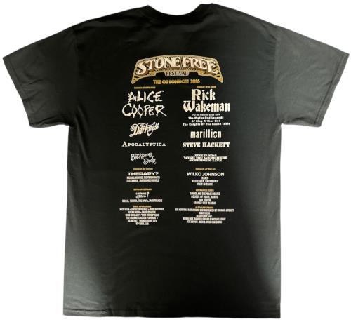 Alice Cooper Stone Free Festival 18/19 June 2016 t-shirt UK COOTSST879425