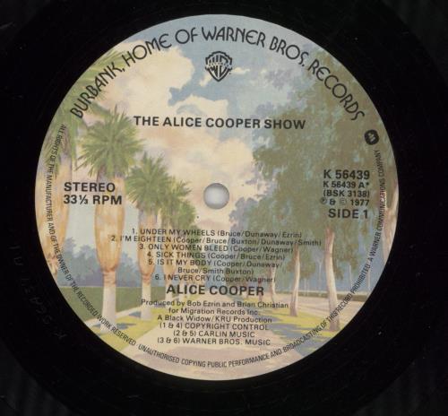 Alice Cooper The Alice Cooper Show vinyl LP album (LP record) UK COOLPTH299471