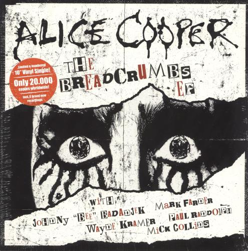 Alice Cooper The Breadcrumbs EP - Sealed 10" vinyl single (10 inch record) UK COO10TH729742