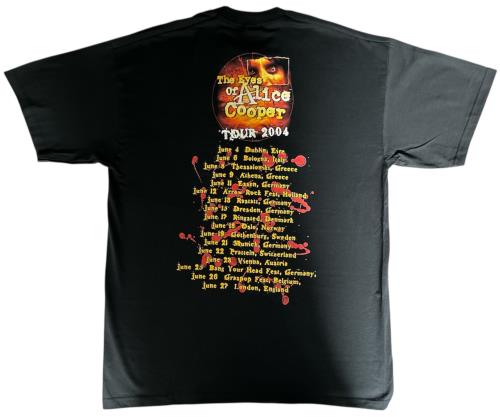 Alice Cooper The Eyes Of Alice Cooper Tour 2004 t-shirt UK COOTSTH879432