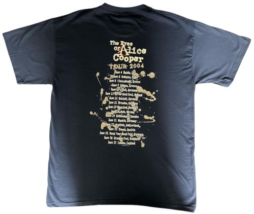 Alice Cooper The Eyes Of Alice Cooper Tour 2004 t-shirt UK COOTSTH879436