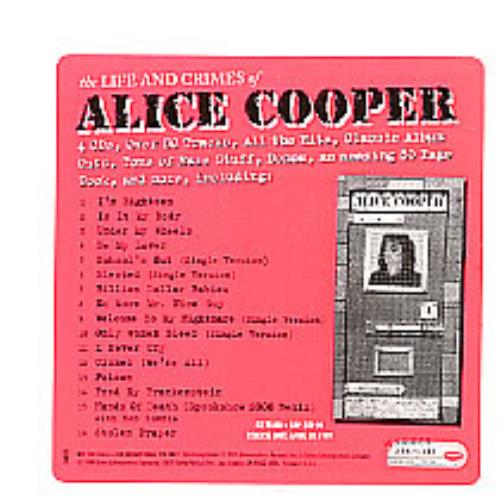 Alice Cooper The Life & Crimes Of Alice Cooper CD album (CDLP) US COOCDTH137159