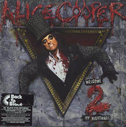 Alice Cooper Welcome 2 My Nightmare - Red Vinyl - Shrink 2-LP vinyl record set (Double LP Album) US COO2LWE790112