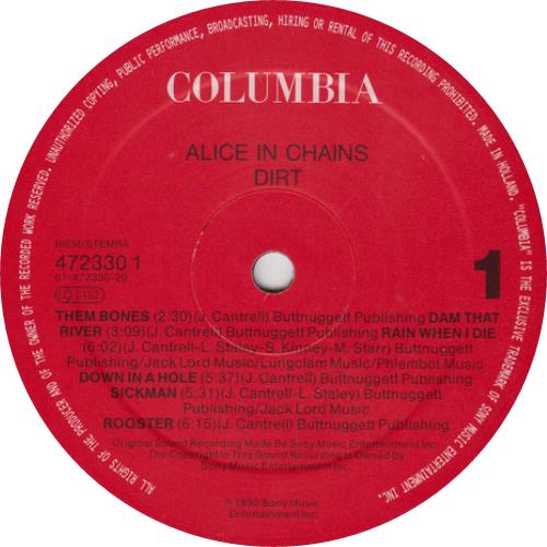 Alice In Chains Dirt - Hype Stickered vinyl LP album (LP record) UK AICLPDI266823