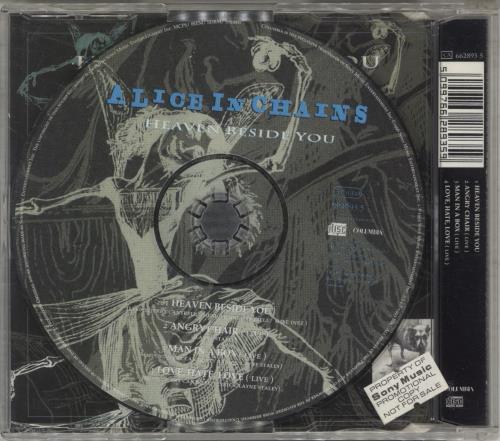 Alice In Chains Heaven Beside You - Promo-sticker CD single (CD5 / 5") UK AICC5HE888579