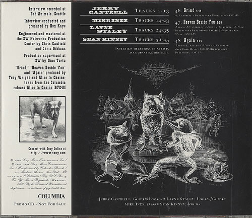 Alice In Chains Interview Disc CD album (CDLP) US AICCDIN125050