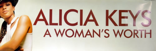 Alicia Keys A Woman's Worth poster UK AKYPOAW620106