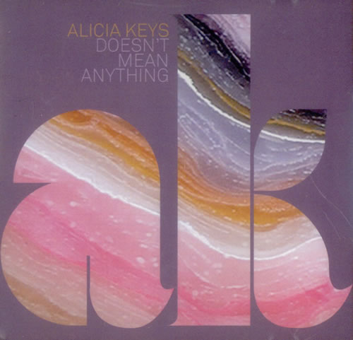 Alicia Keys Doesn't Mean Anything CD-R acetate Japanese AKYCRDO541645