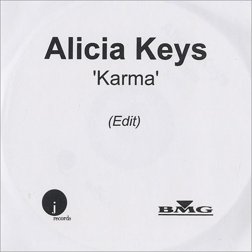 Alicia Keys Karma CD-R acetate UK AKYCRKA496928