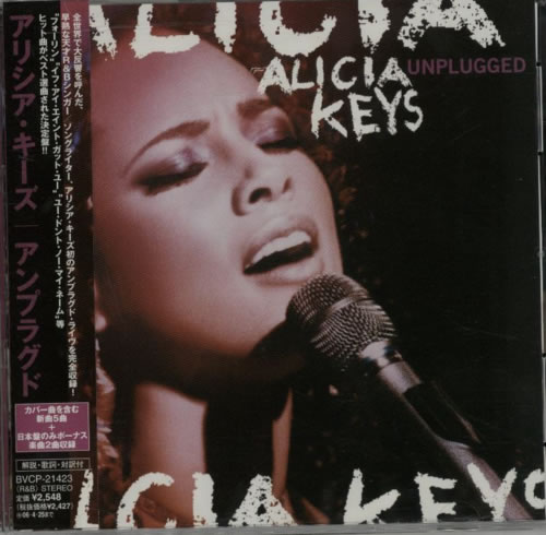 Alicia Keys MTV Unplugged CD album (CDLP) Japanese AKYCDMT614411
