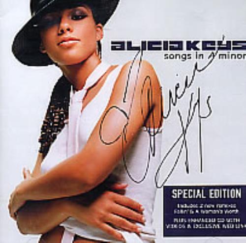Alicia Keys Songs In A Minor - autographed CD album (CDLP) UK AKYCDSO230515