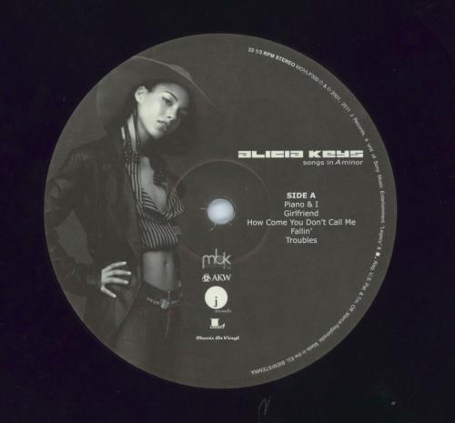 Alicia Keys Songs In A Minor - EX 2-LP vinyl record set (Double LP Album) UK AKY2LSO804697