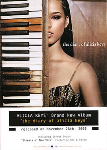 Alicia Keys The Diary Of Alicia Keys handbill Japanese AKYHBTH301912