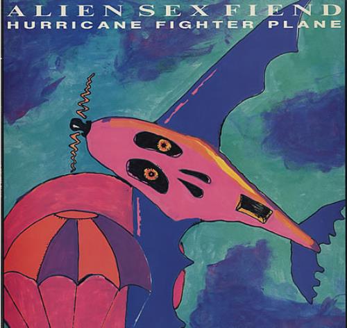 Alien Sex Fiend Hurricane Fighter Plane - Autographed 12" vinyl single (12 inch record / Maxi-single) UK ASF12HU367846