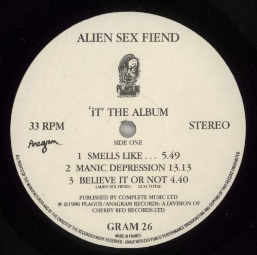Alien Sex Fiend 'It' The Album vinyl LP album (LP record) UK ASFLPIT659486