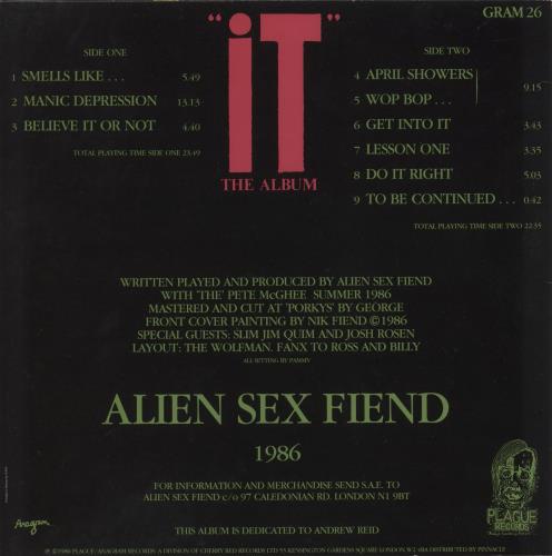 Alien Sex Fiend 'It' The Album vinyl LP album (LP record) UK ASFLPIT659486