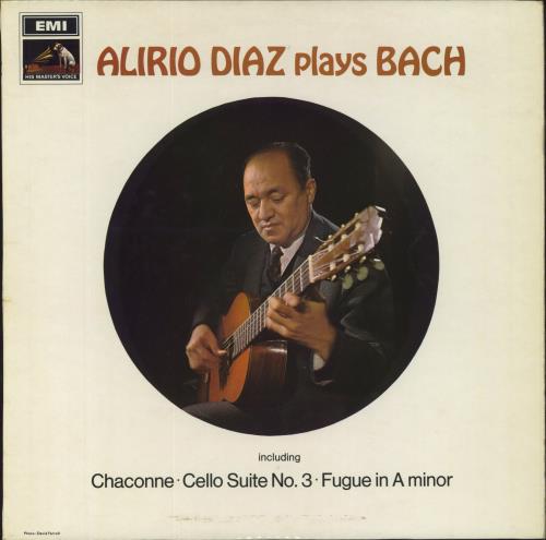 Alirio D�az Plays Bach vinyl LP album (LP record) UK H8ILPPL809929