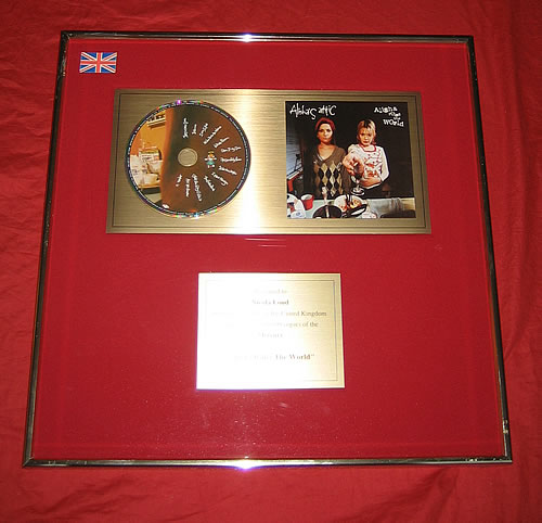 Alisha's Attic Alisha Rules The World award disc UK AATAWAL91478