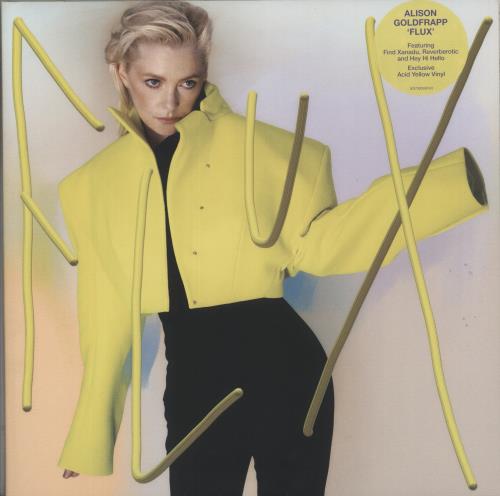 Alison Goldfrapp Flux - Acid Yellow Vinyl vinyl LP album (LP record) UK 5TQLPFL880995