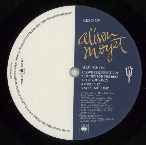 Alison Moyet Alf - Shrinkwrapped Sleeve vinyl LP album (LP record) UK MOYLPAL867578