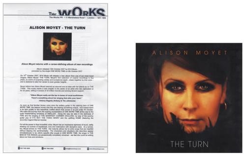 Alison Moyet The Turn media press kit UK MOYKITH422072