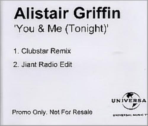 Alistair Griffin You & Me (Tonight) CD-R acetate UK AGRCRYO274795