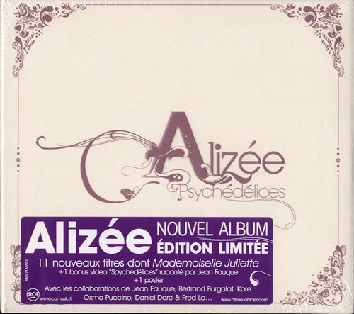 Alizee Psychedelices - Sealed 2-disc CD/DVD set French LZE2DPS420940