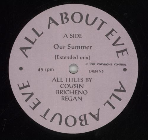 All About Eve Our Summer 12" vinyl single (12 inch record / Maxi-single) UK AAE12OU03896
