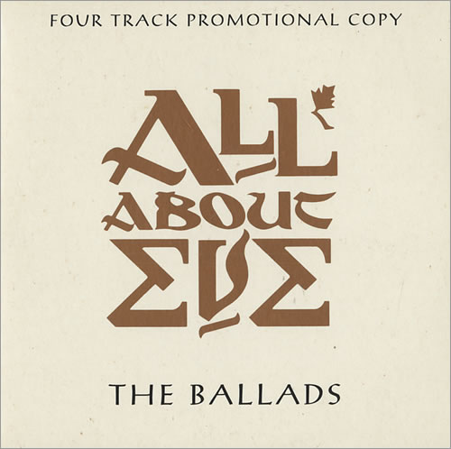 All About Eve The Ballads CD single (CD5 / 5") UK AAEC5TH22875
