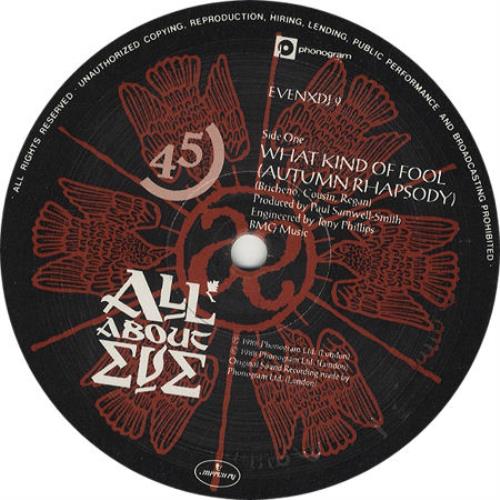 All About Eve What Kind Of Fool 12" vinyl single (12 inch record / Maxi-single) UK AAE12WH08114
