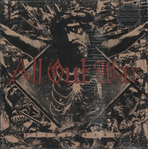 All Out War Dying Gods - Blood Red Transparent Vinyl 12" vinyl single (12 inch record / Maxi-single) US 99T12DY877894