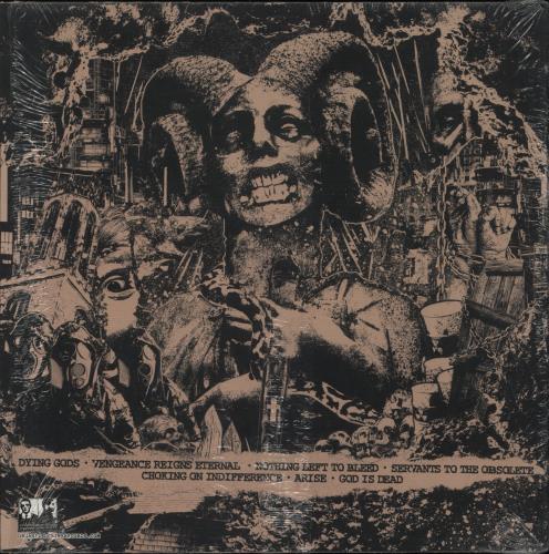 All Out War Dying Gods - Blood Red Transparent Vinyl 12" vinyl single (12 inch record / Maxi-single) US 99T12DY877894