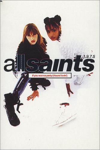 All Saints If You Wanna Party cassette single UK ASACSIF115261