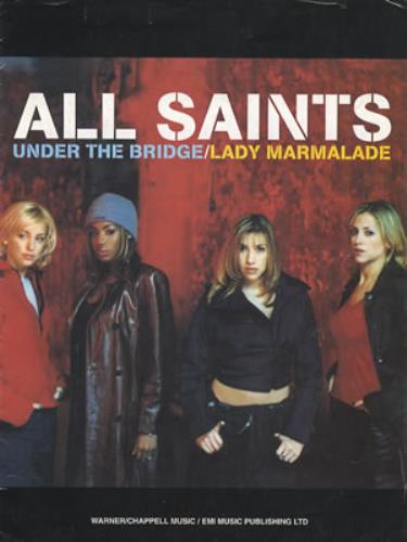 All Saints Under The Bridge/Lady Marmalade sheet music UK ASASMUN353501