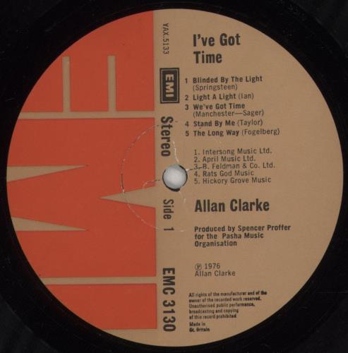 Allan Clarke I've Got Time vinyl LP album (LP record) UK ACLLPIV596741