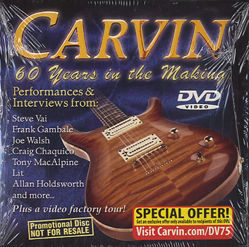 Allan Holdsworth Carvin: 60 Years In The Making DVD US AHODDCA590957